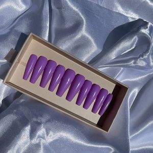 Purple Press On Nails
